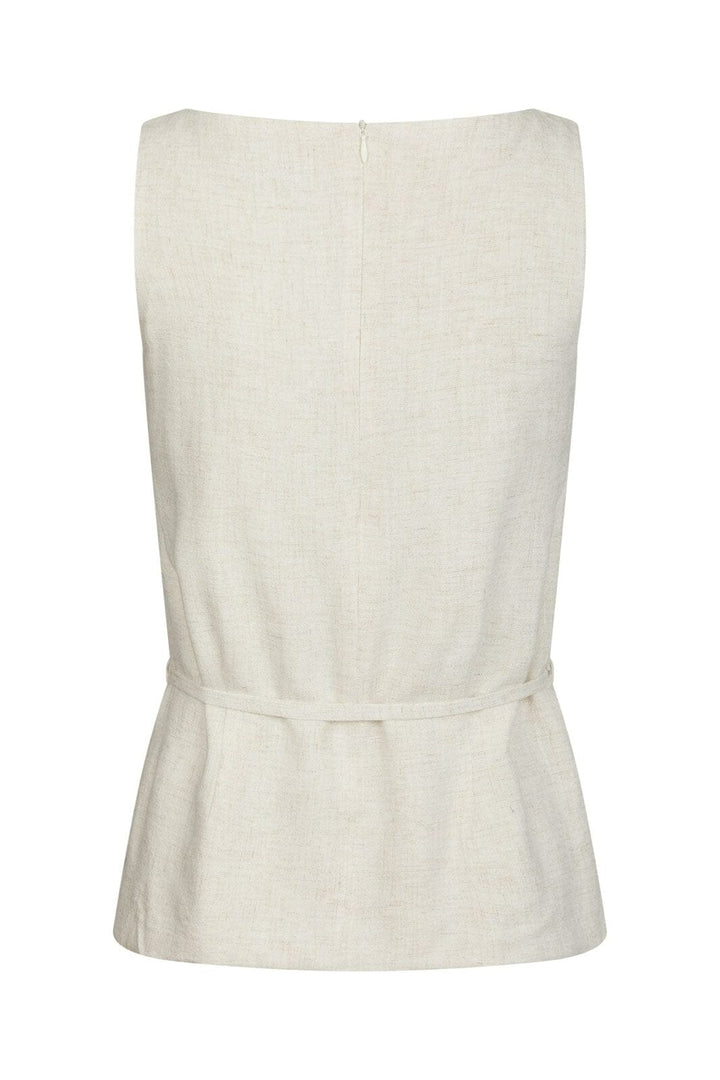 Neo Noir - Nassa Linen Top 165623 - 815 - Natural
