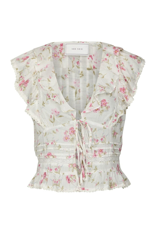 Neo Noir - Netali Spring Flower Top 168728 - 121 - Off White