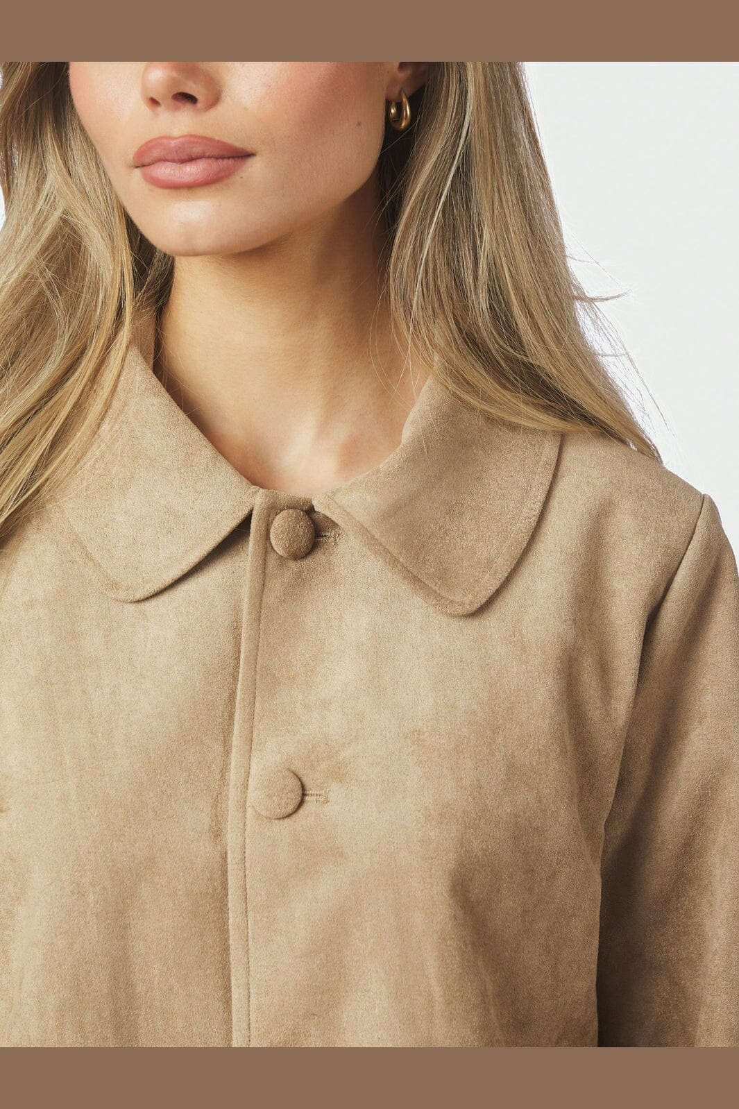 Neo Noir - Nilo Faux Suede Jacket 165954 - 213 - Sand