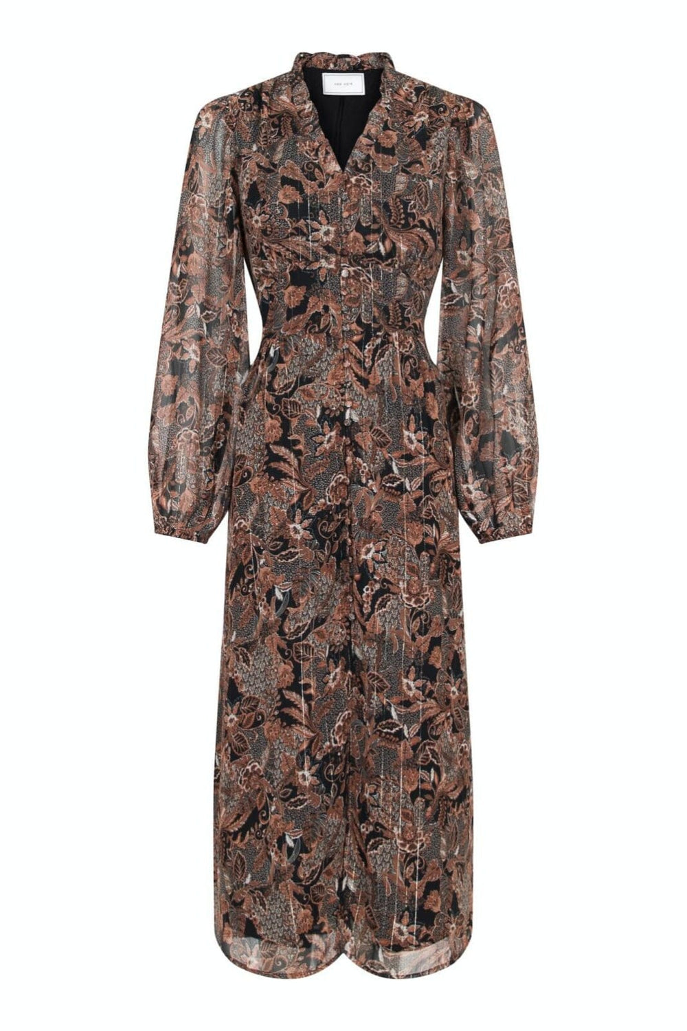 Neo Noir - Nimes Forest Field Dress - Copper Brown Kjoler 
