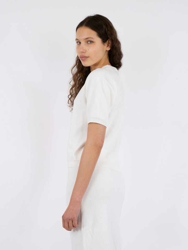 Neo Noir - Nimmo Knit Tee - Off White