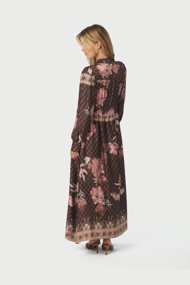 Neo Noir - Nova Botanical Border Dress 167258 - 100 - Black