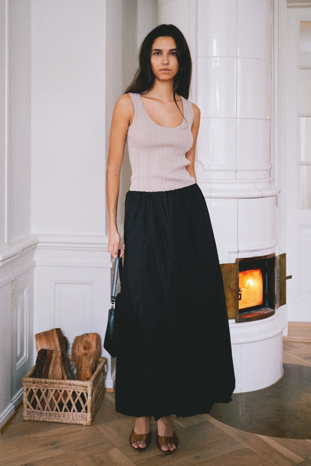 Neo Noir - Ober Long Balloon Skirt - Black | Køb her