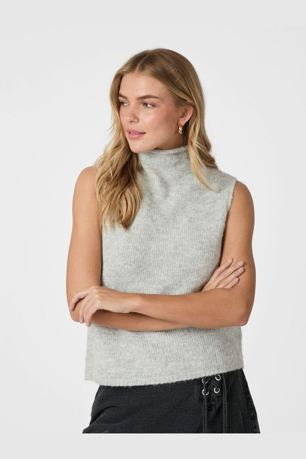Neo Noir - Odelia Knit Top 161753 - 131 - Light Grey