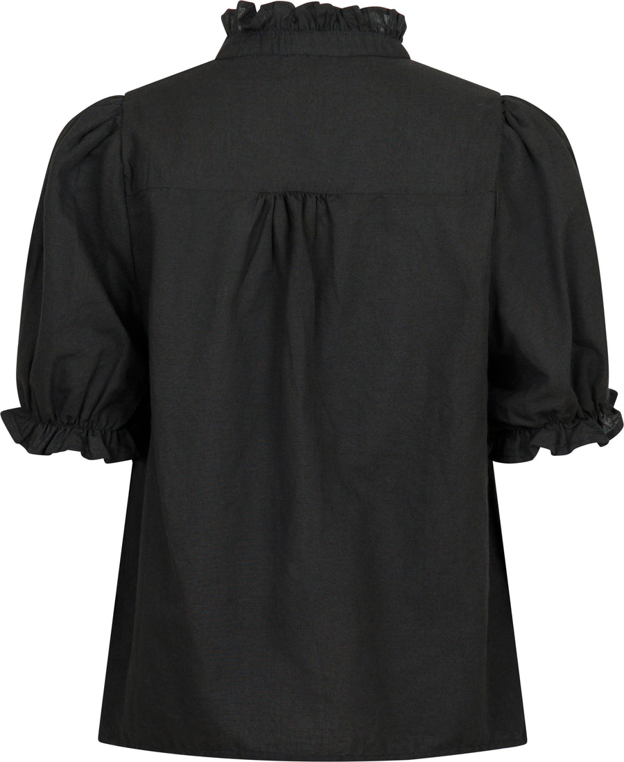 Odesa Linen Blouse Sand Bluse Fra Neo Noir main image 0
