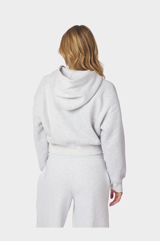 Neo Noir - Oliana Zipper Hoodie 169054 - 103 - Light Grey Melange