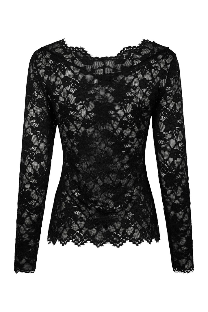 Neo Noir - Orlia Lace Blouse 171213 - 100 - Black