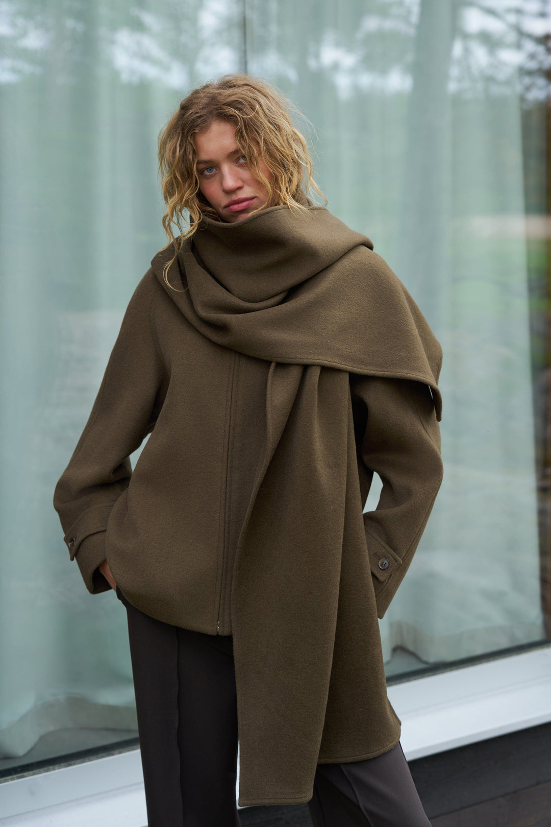 Neo Noir - Paige Wool Jacket 168568 - 176 - Khaki Jakker 