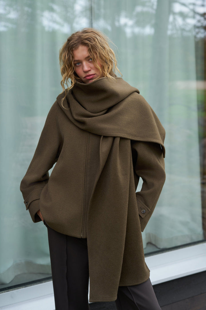 Neo Noir - Paige Wool Jacket 168568 - 176 - Khaki Jakker 