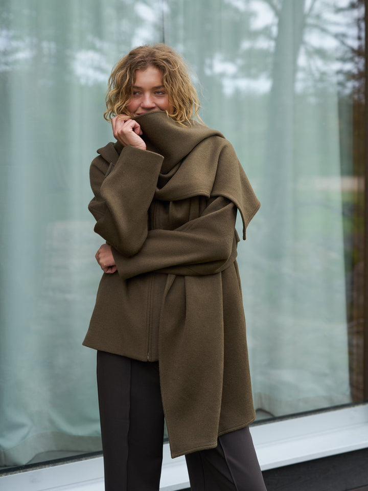 Neo Noir - Paige Wool Jacket 168568 - 176 - Khaki Jakker 
