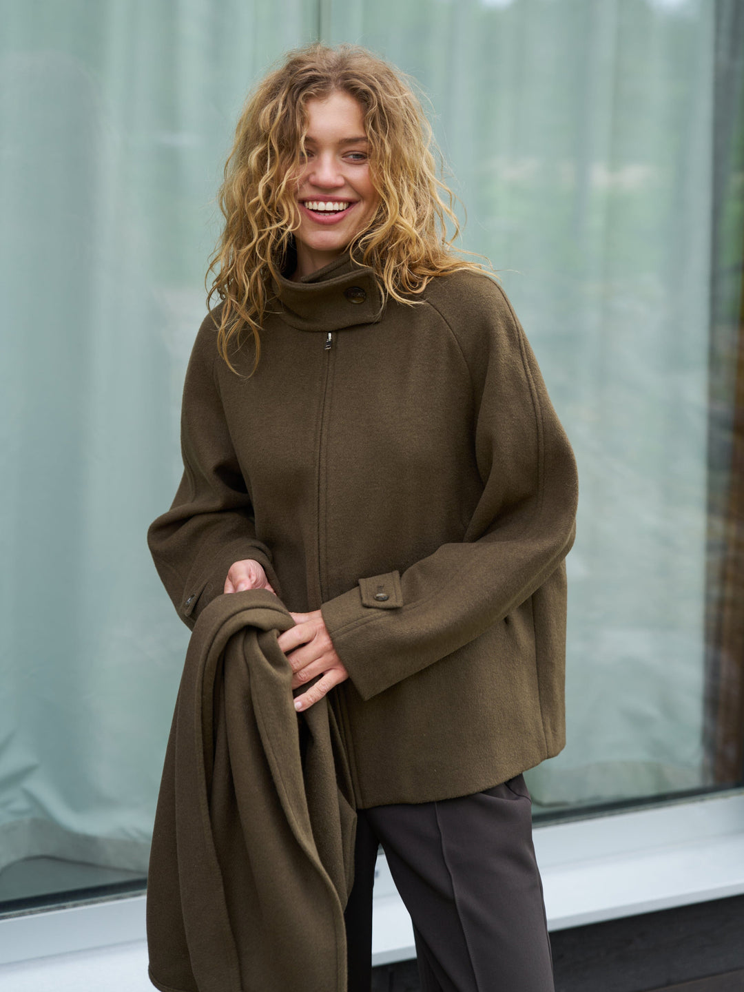 Neo Noir - Paige Wool Jacket 168568 - 176 - Khaki Jakker 