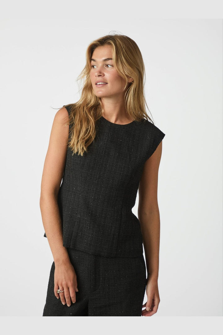 Neo Noir - Rafli Boucle Top 166901 - 100 - Black