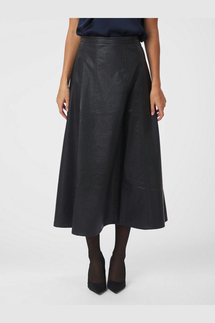 Neo Noir - Raya Faux Leather Skirt 167137 - 100 - Black