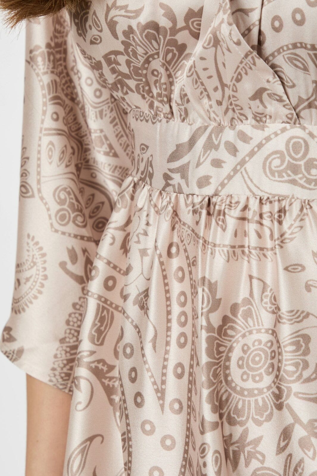 Neo Noir - Reve Deco Paisley Dress 165959 - 214 - Taupe