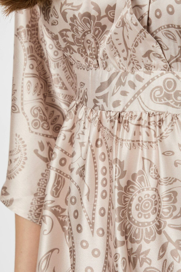 Neo Noir - Reve Deco Paisley Dress 165959 - 214 - Taupe