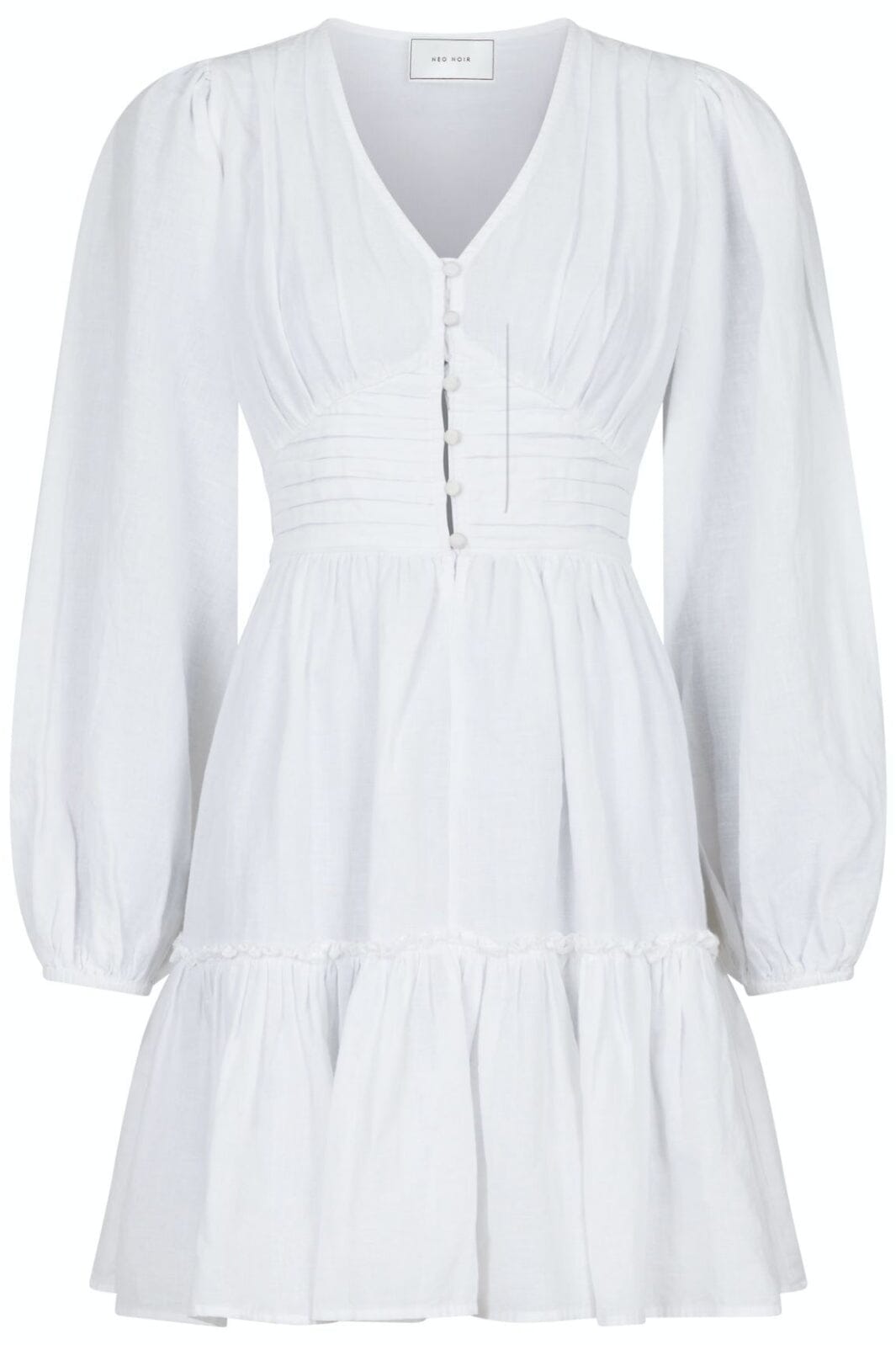 Neo Noir - Rihana Linen Dress - White Kjoler 