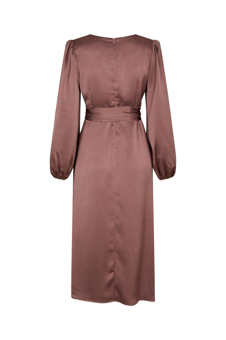 Neo Noir - Rimini Heavy Sateen Dress 163039 - 393 - Dark Rose