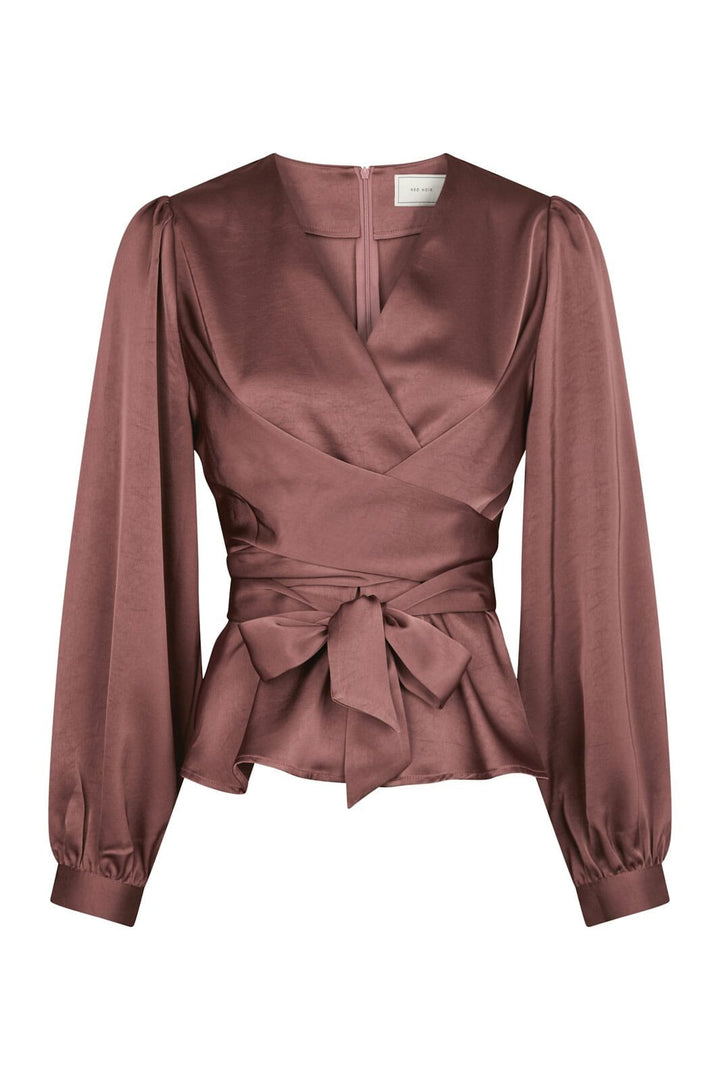 Neo Noir - Rista Heavy Sateen Blouse 164803 - 393 - Dark Rose