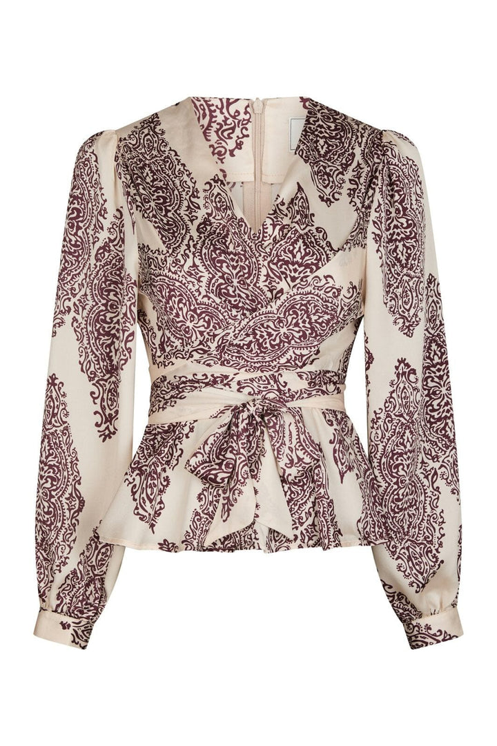 Neo Noir - Rista Paisley Drop Blouse 166208 - 174 - Burgundy