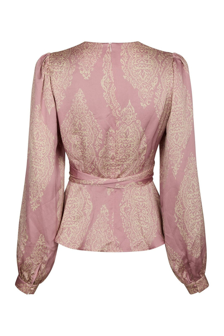Neo Noir - Rista Paisley Drop Blouse 166208 - 823 - Evening Rose