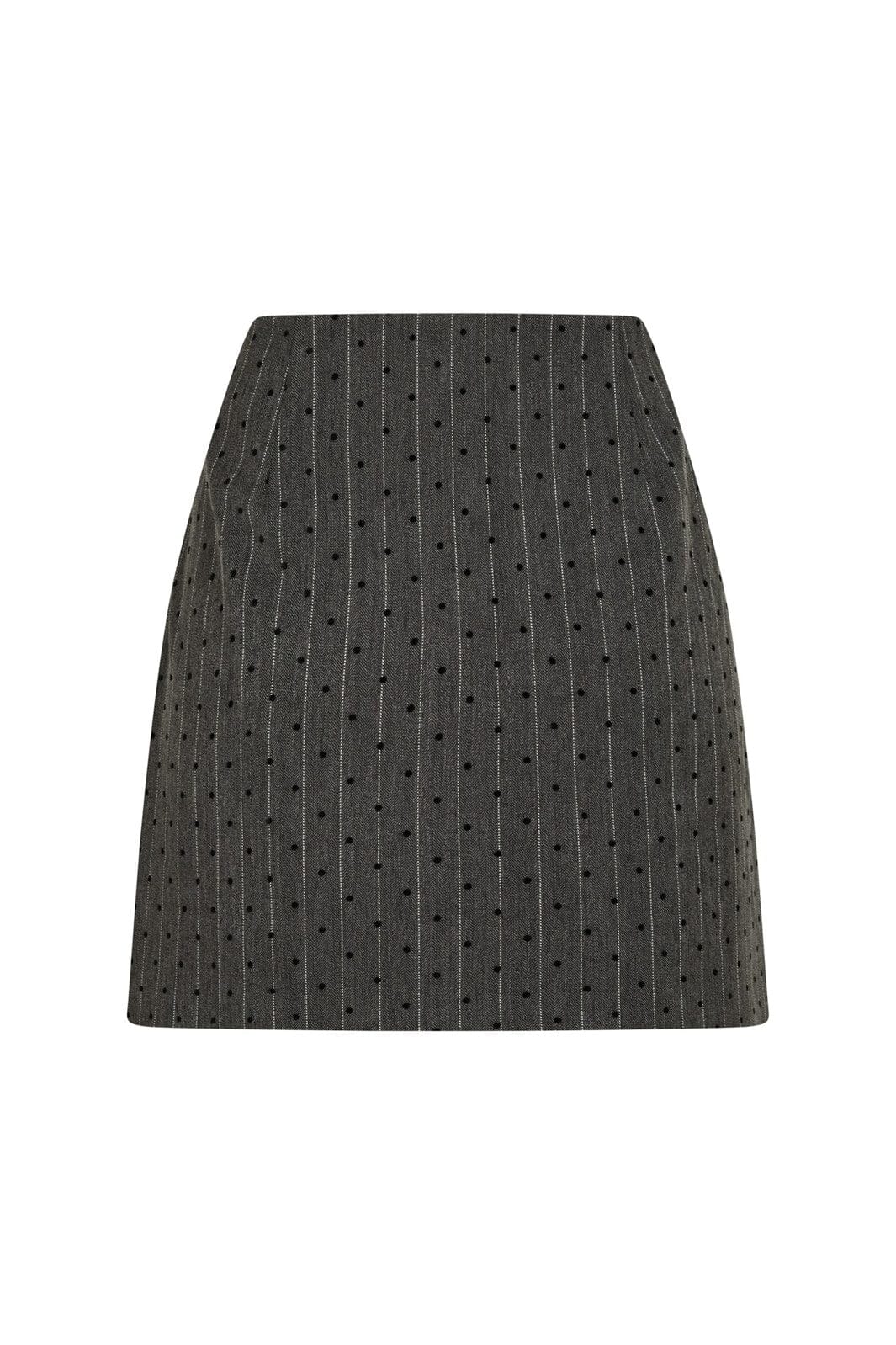 Neo Noir - Roe Mini Dot Skirt 166382 - 107 - Dark Grey Melange