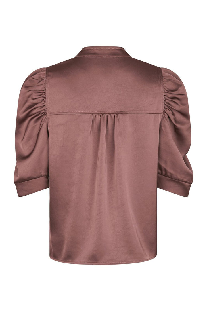 Neo Noir - Roella Heavy Sateen Blouse 162590 - 393 - Dark Rose