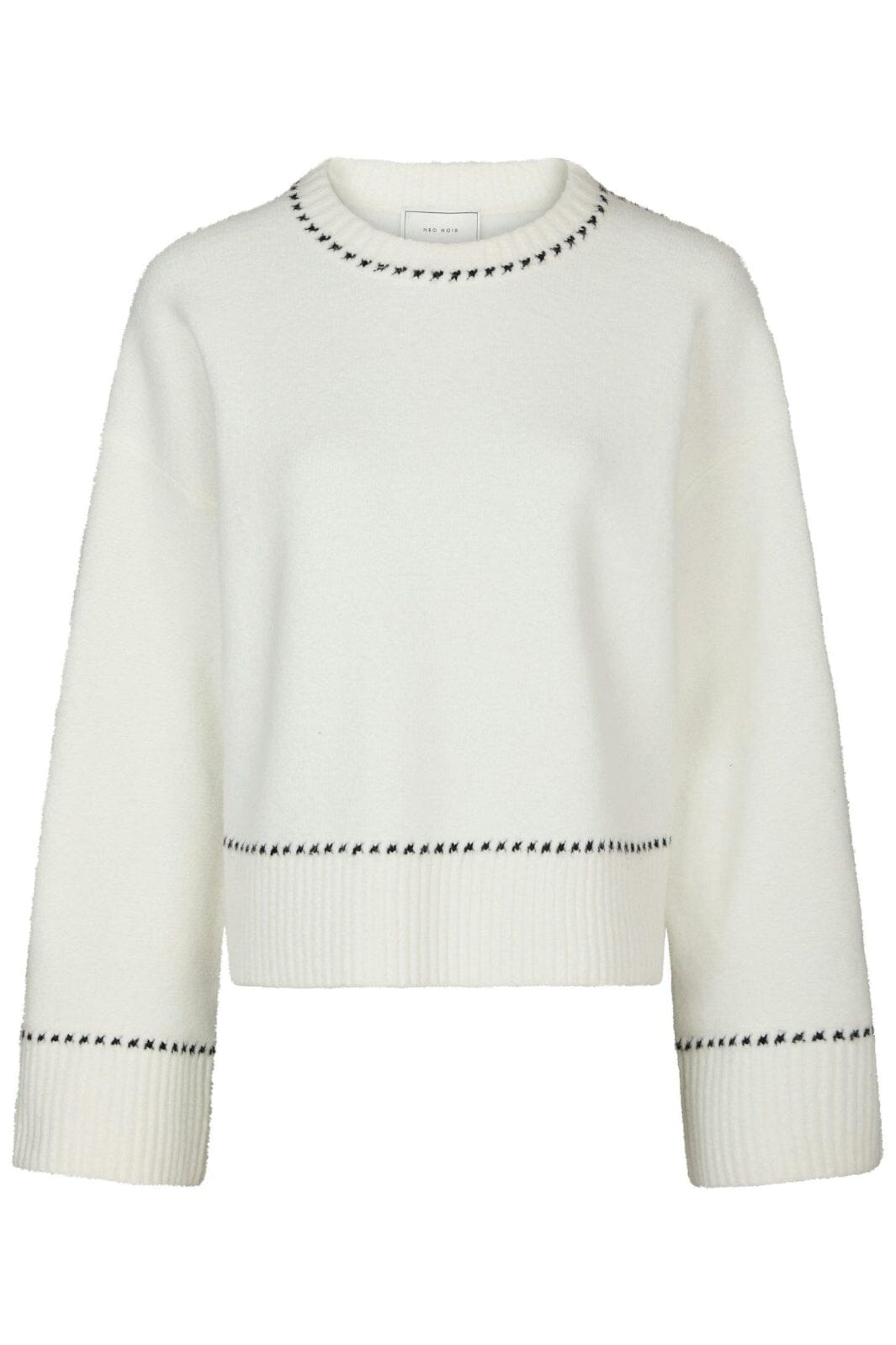 Neo Noir - Roeme Knit Stitch Blouse 164818 - 121 - Off White