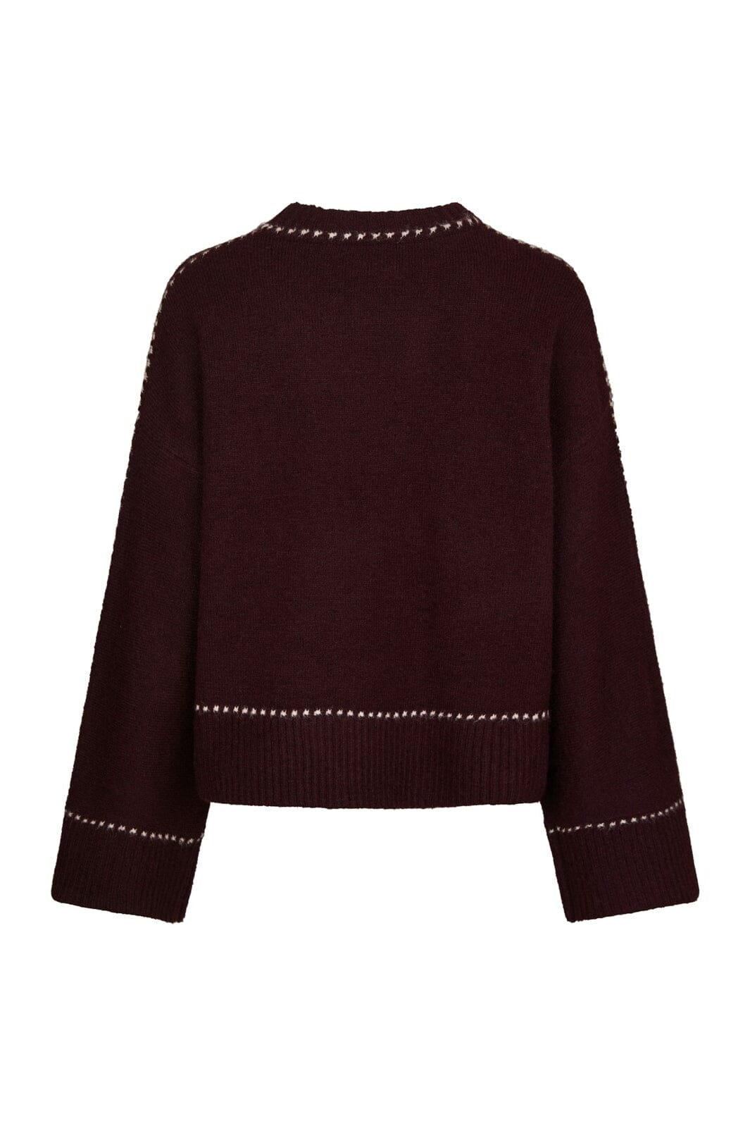 Neo Noir - Roeme Knit Stitch Blouse 164818 - 682 - Wine