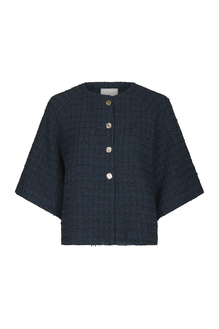 Neo Noir - Rosella Boucle Mini Jacket 166488 - 141 - Navy