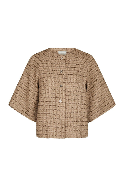 Neo Noir - Rosella Boucle Mini Jacket 166488 - 214 - Taupe