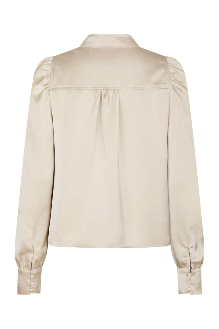Neo Noir - Rosslyn Heavy Sateen Blouse 163769 - 720 - Champagne