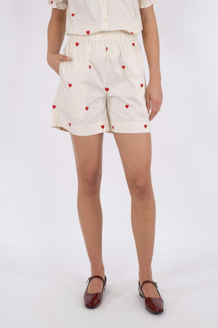 Neo Noir - Sakuri Hearts Shorts - Creme