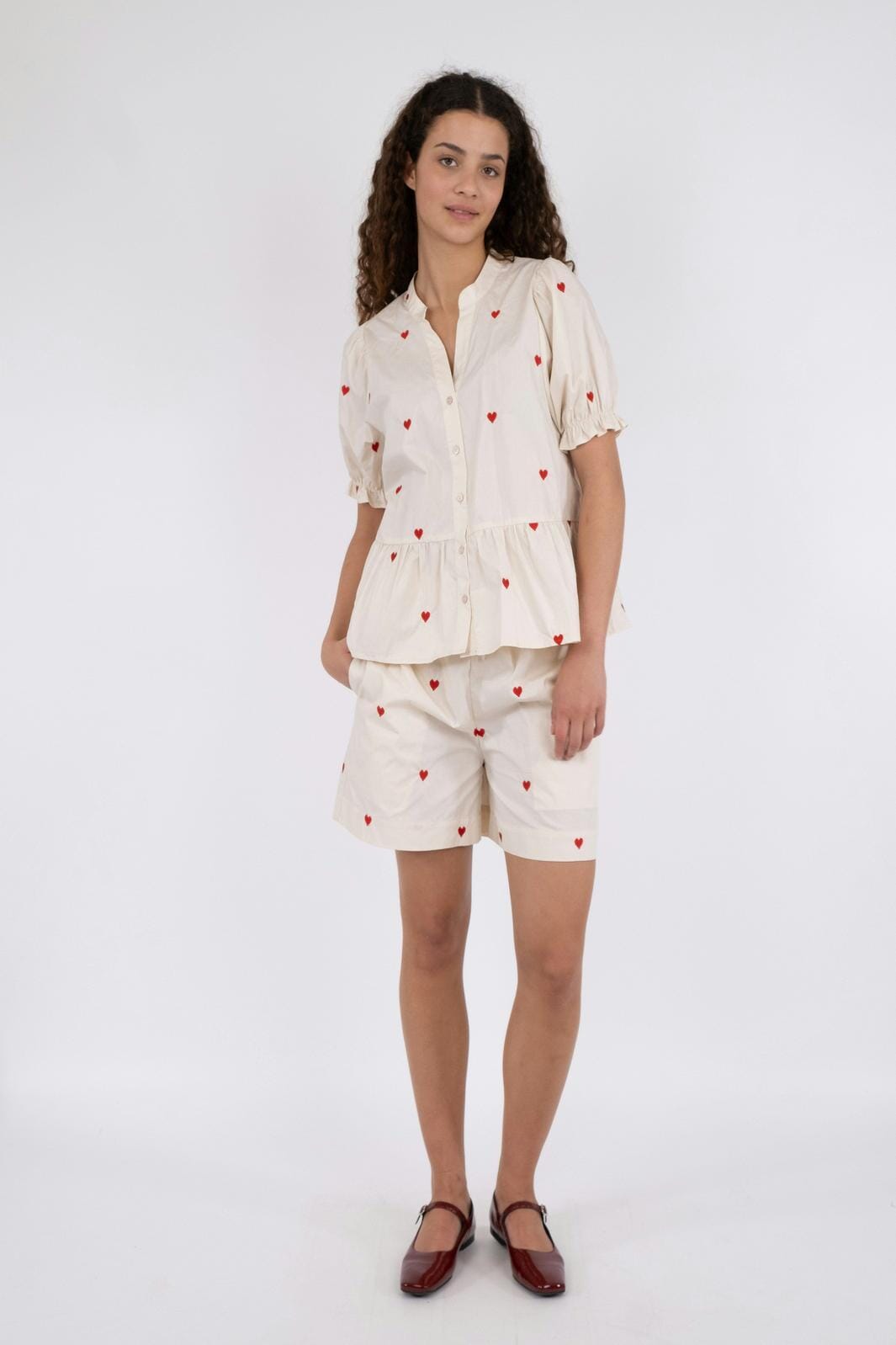 Neo Noir - Sakuri Hearts Shorts - Creme