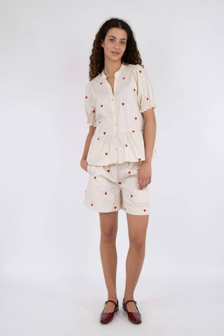 Neo Noir - Sakuri Hearts Shorts - Creme