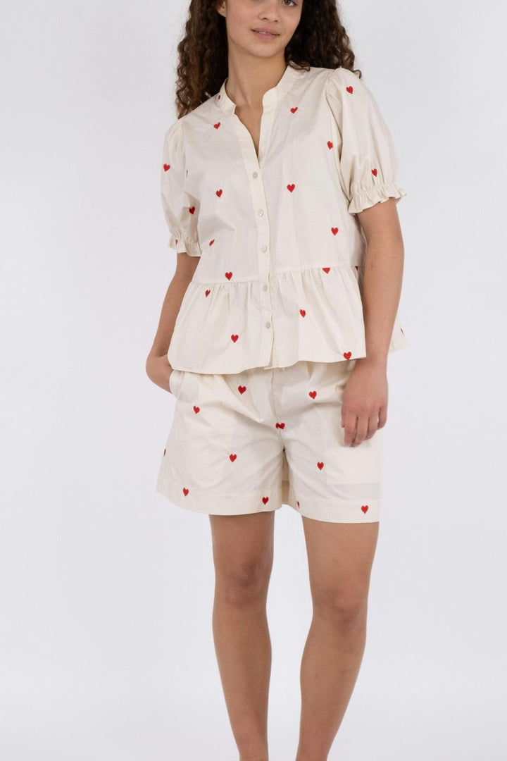 Neo Noir - Sakuri Hearts Shorts - Creme