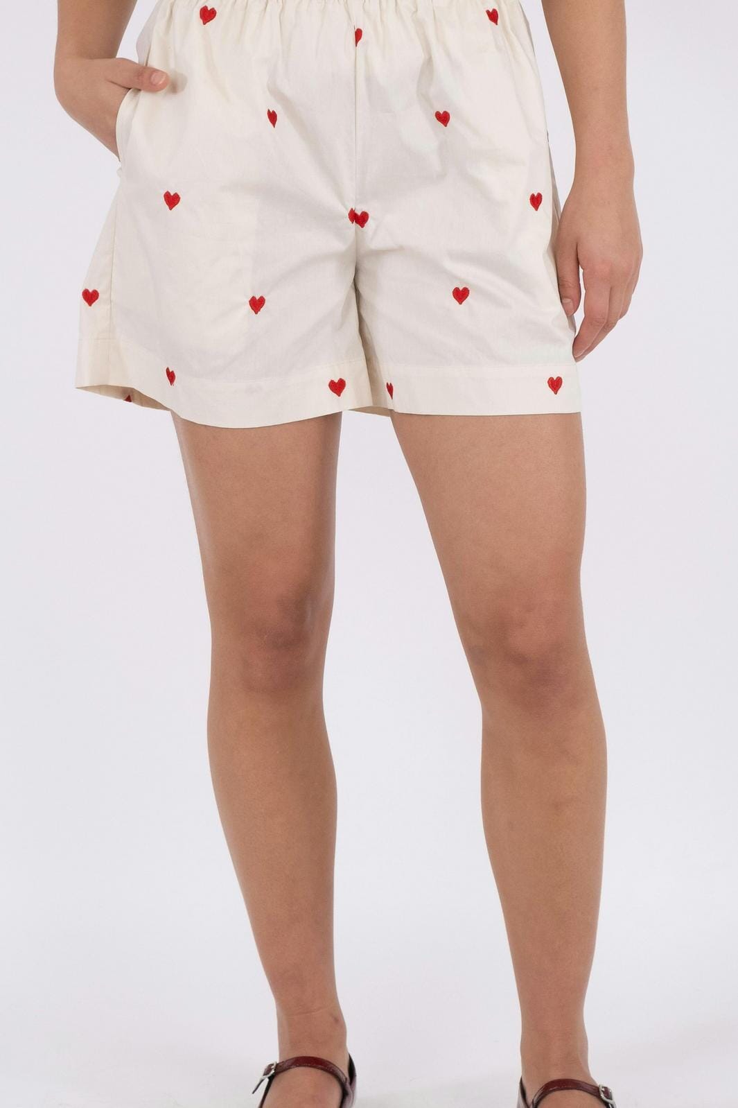 Neo Noir - Sakuri Hearts Shorts - Creme