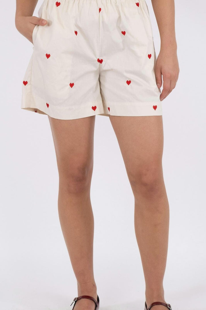 Neo Noir - Sakuri Hearts Shorts - Creme