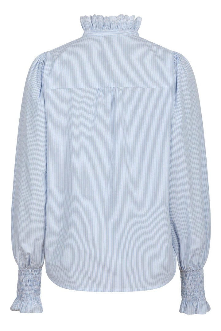 Neo Noir - Salma Stripe Blouse 163429 - 145 - Light Blue