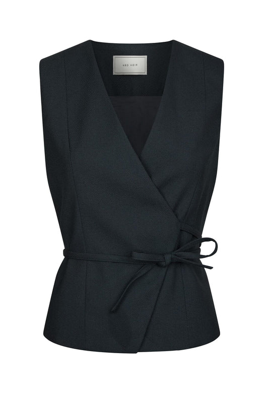 Neo Noir - Samara Melange Waistcoat 165293 - 141 - Navy