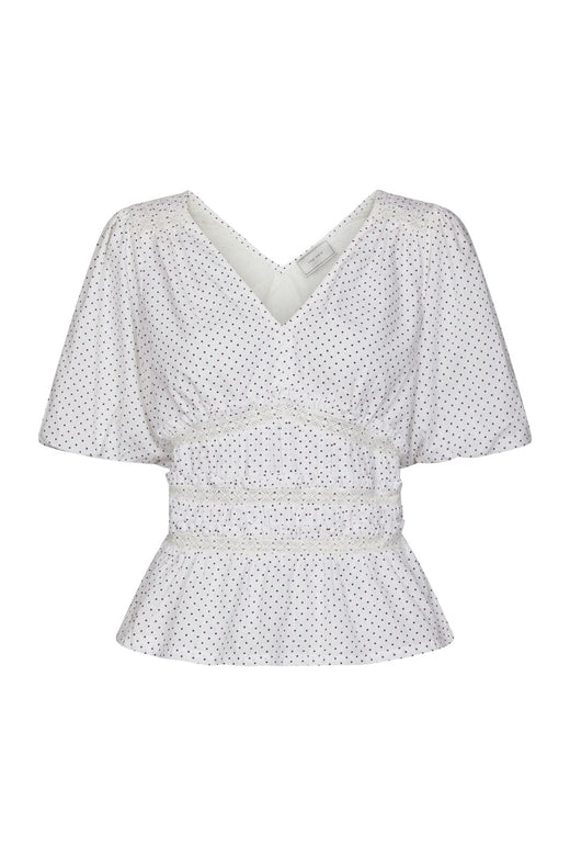 Neo Noir - Sapura Mini Dot Blouse 168957 - 120 - White