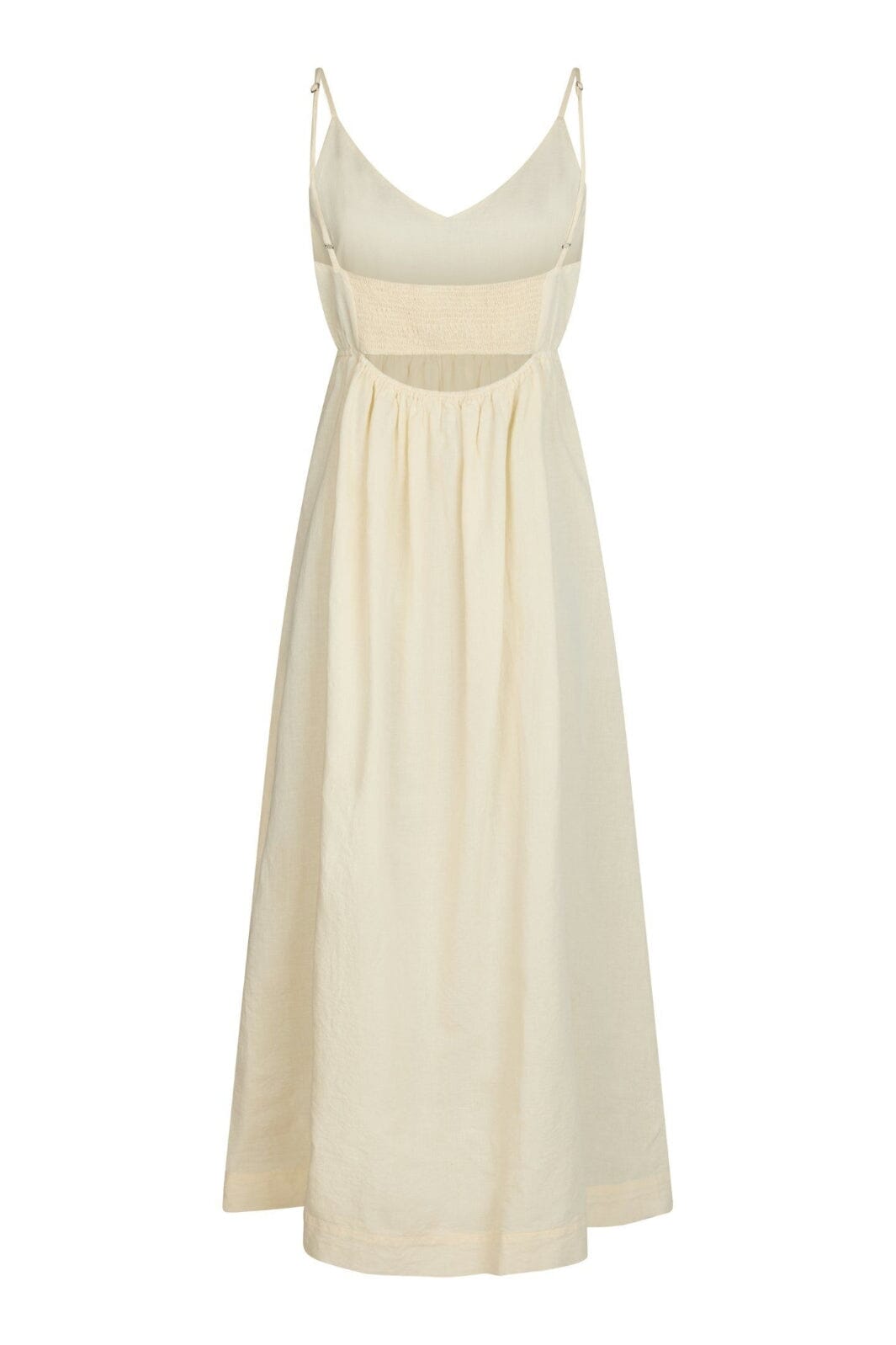 Neo Noir - Savani Long Linen Dress 165480 - 191 - Light Yellow