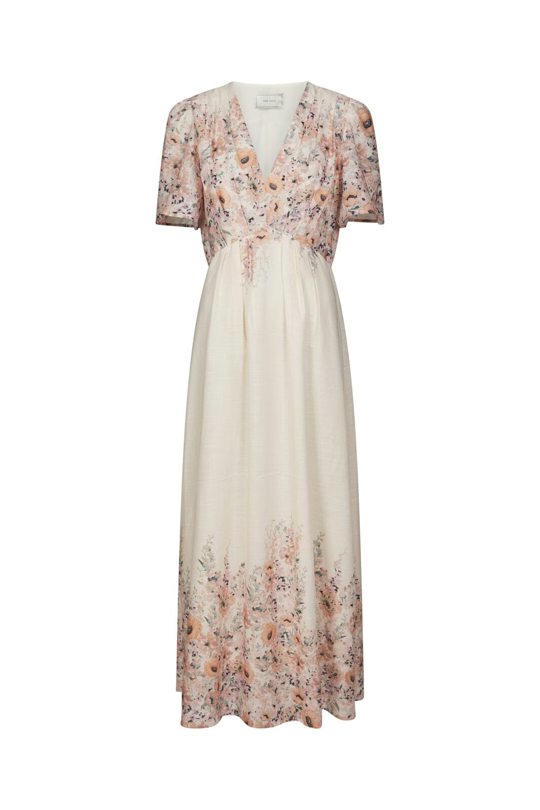 Neo Noir - Serna Flower Print Dress 166177 - 679 - Burned Powder