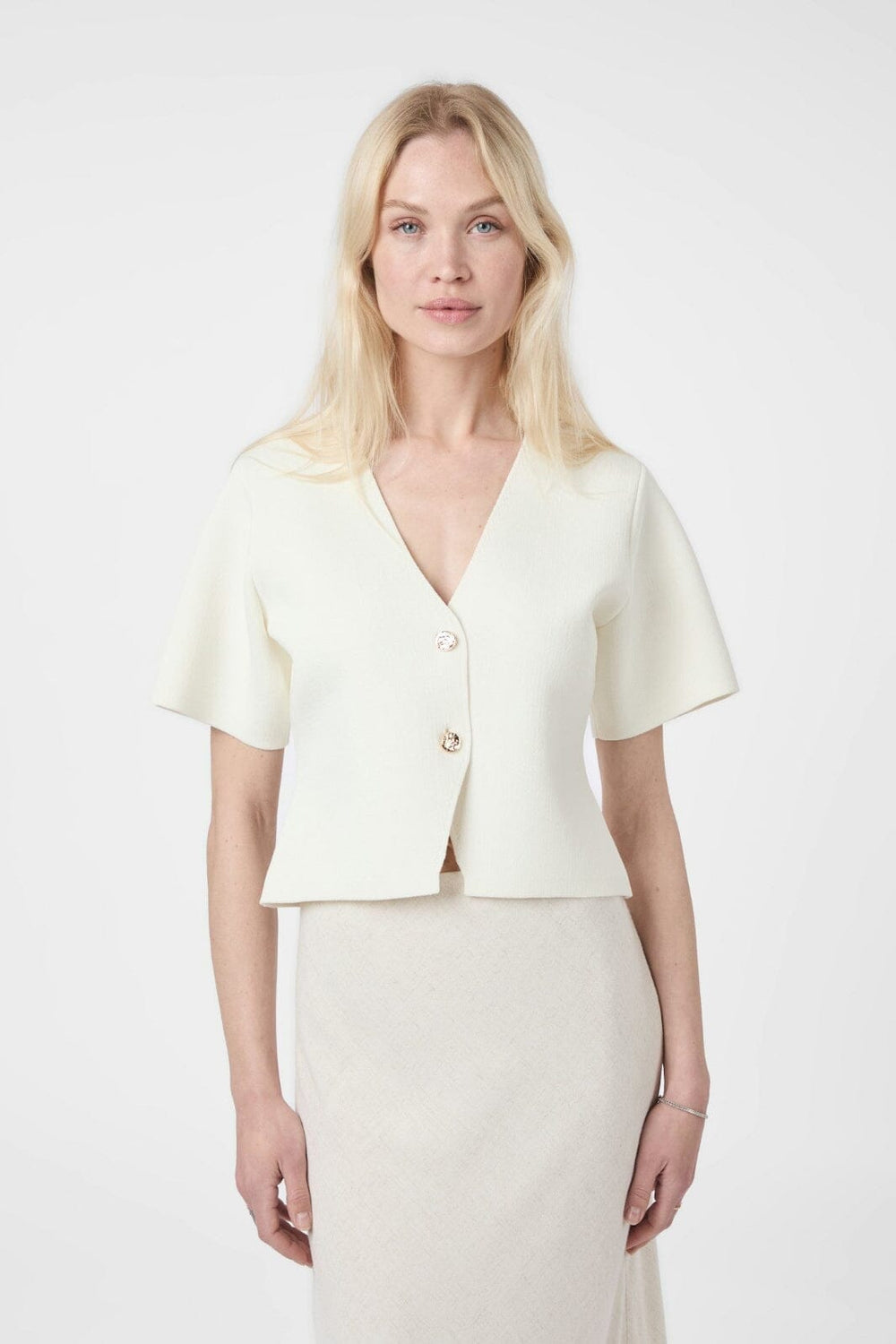 Neo Noir - Setta Knit Blouse 165628 - 121 - Off White