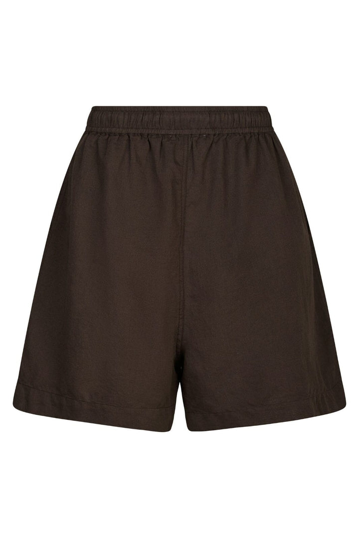Neo Noir - Shala Linen Shorts 166102 - 676 - Dark Brown
