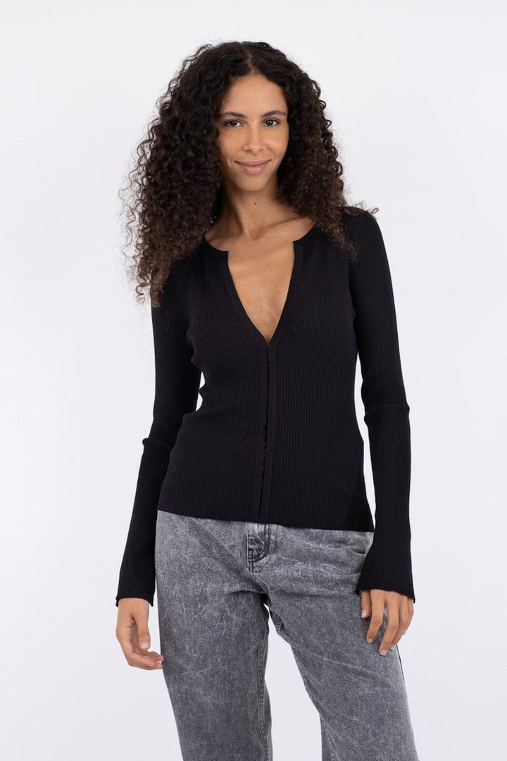 Neo Noir - Shirley Knit Cardigan - Black Cardigans 