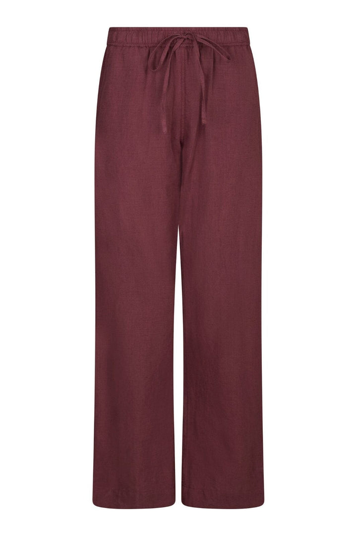Neo Noir - Sonar Linen Pants 158949 - 393 - Dark Rose