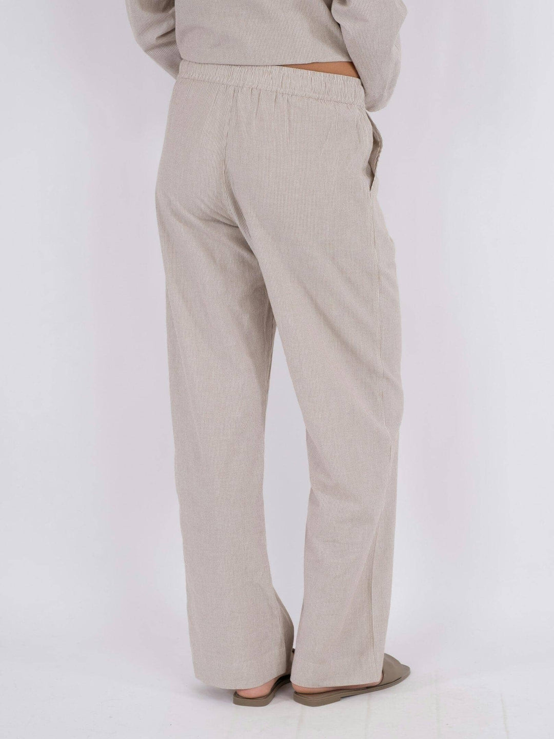 Neo Noir - Sonar Mini Stripe Pants - Sand Bukser 
