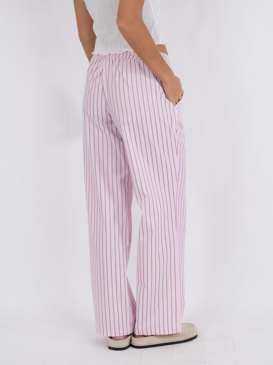 Neo Noir - Sonar Multi Stripe Pants - Light Pink