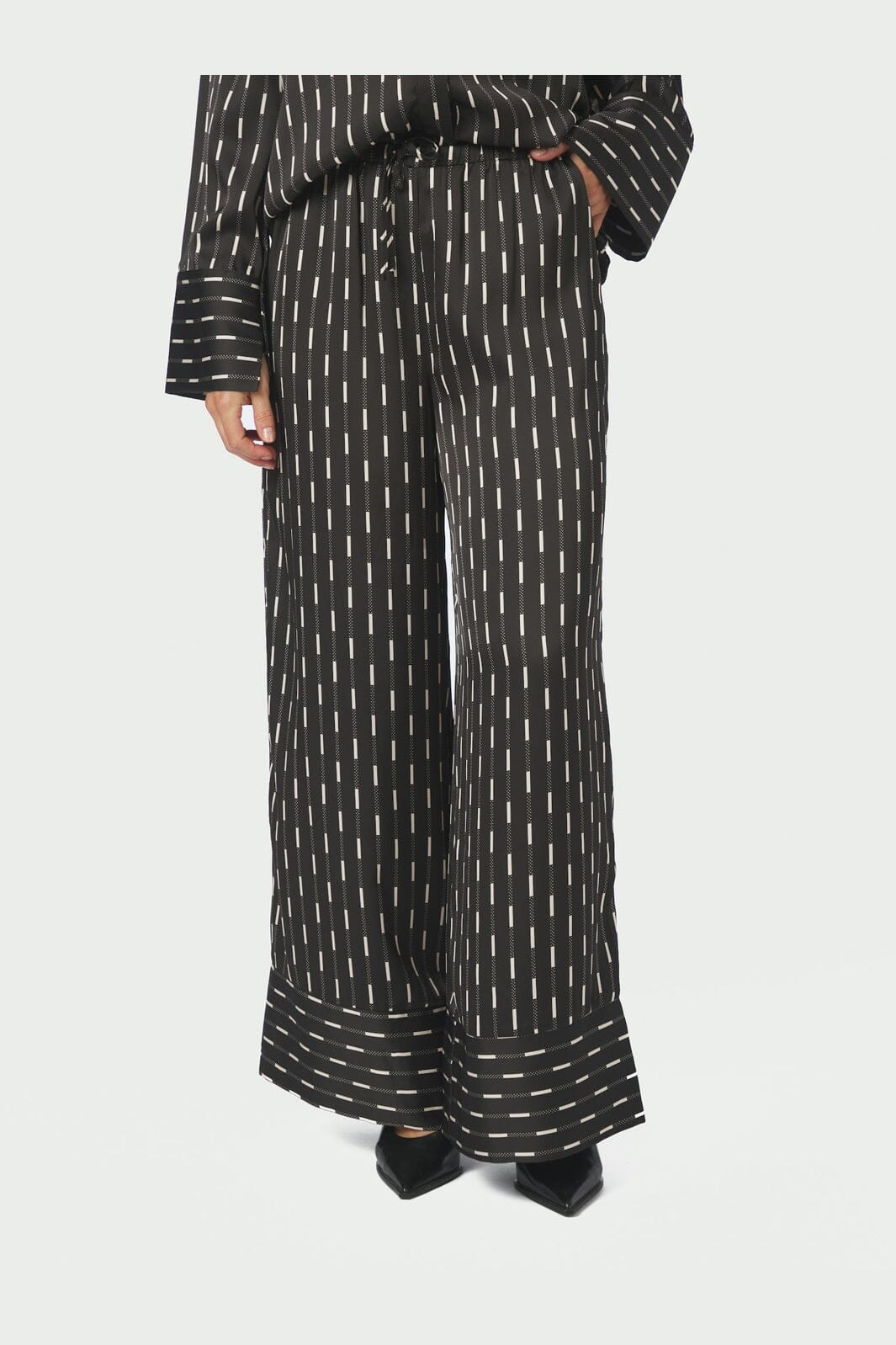 Neo Noir - Sora Print Pants 169279 - 676 - Dark Brown