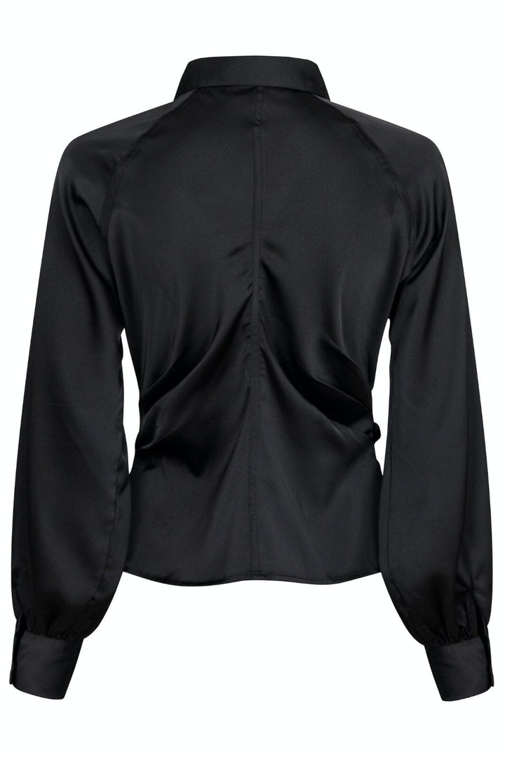 Neo Noir - Susannah Sateen Shirt - Black Skjorter 